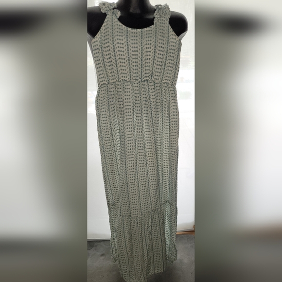 Jessica Simpson Dresses & Skirts - Jessica Simpson Maxi Sundress Eyelet Lace Ruffled Strap sz SMALL boho